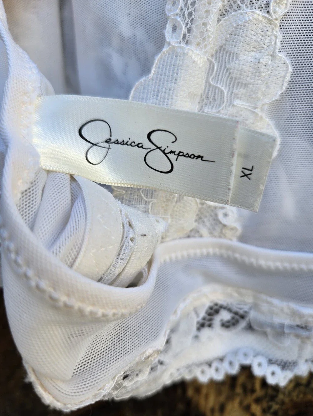 Jessica Simpson Lace Racerback Bralette - Picture 3 of 5